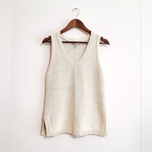 Loft Sweater Vest in Cream